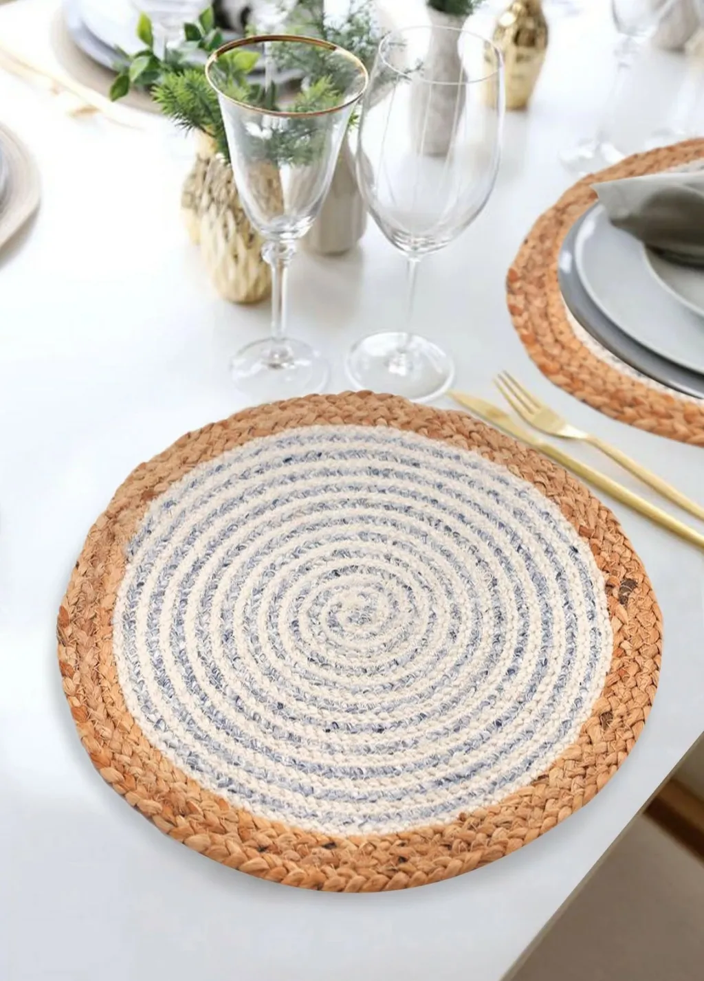Ndamëse tavoline prej jute, Hermia, SRV0067, 38cm - 2