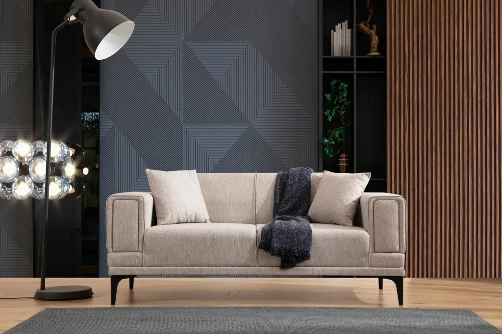 Divan dy ulëshe Atelier del Sofa, Horizon, ngjyrë kafe e çelët - 1