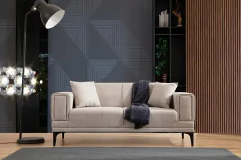 Divan dy ulëshe Atelier del Sofa, Horizon, ngjyrë kafe e çelët