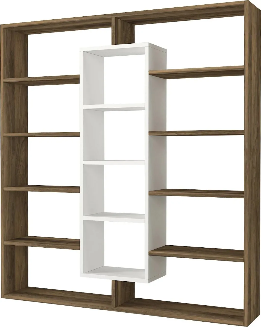 Raft librash Hanah Home, Ample, ngjyrë arre dhe e bardhë - 5