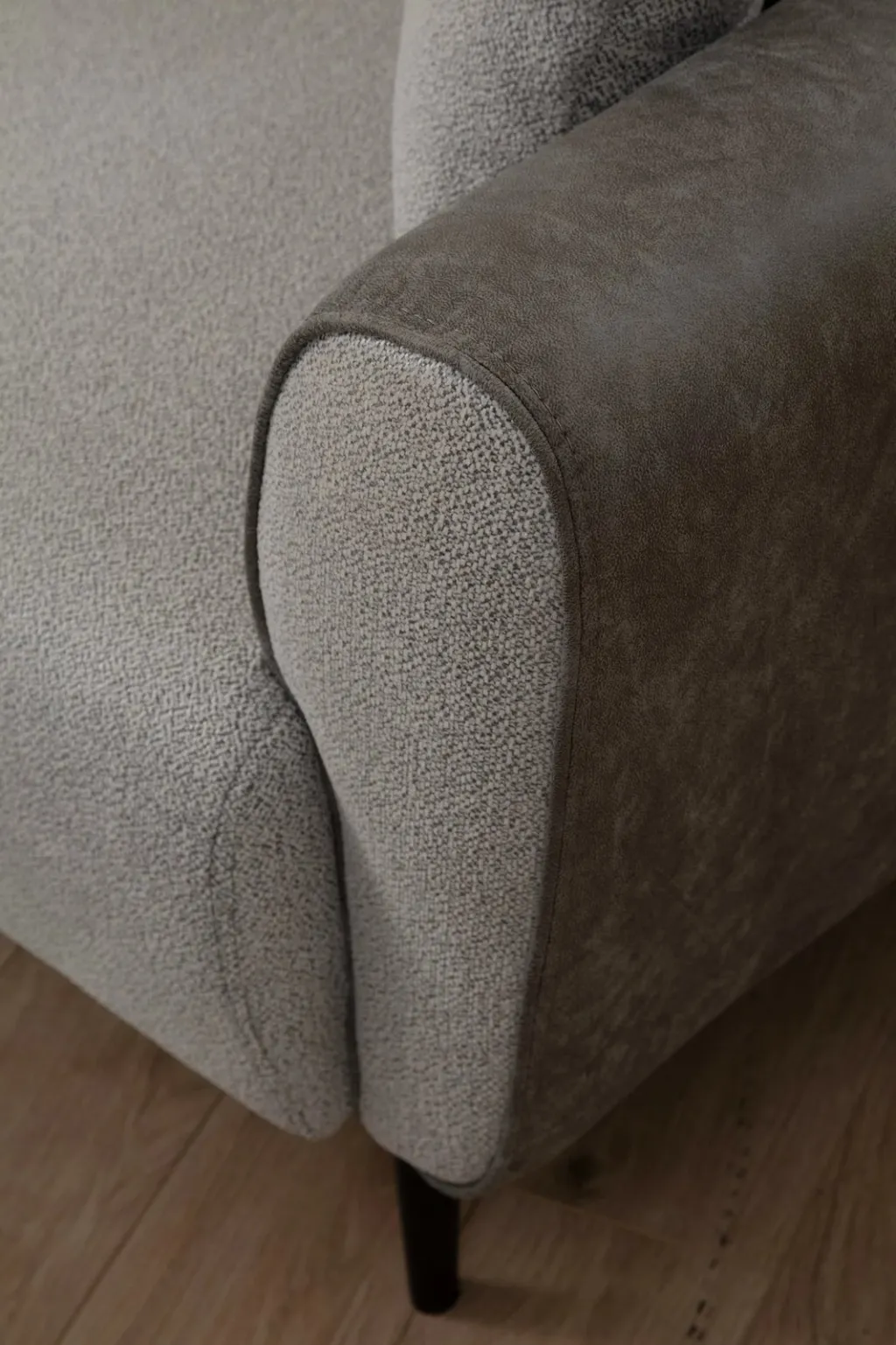Kënd-sofë krevate Atelier del Sofa, aren majtas, ngjyrë gri - 4