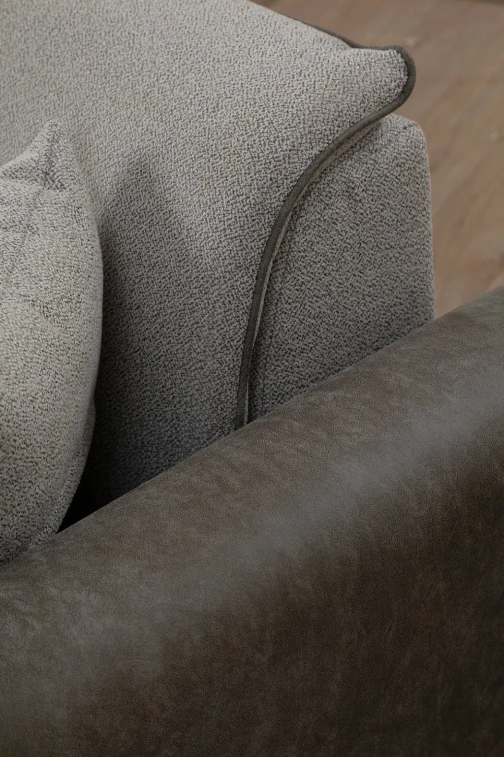 Kënd-sofë krevate Atelier del Sofa, aren majtas, ngjyrë gri - 5