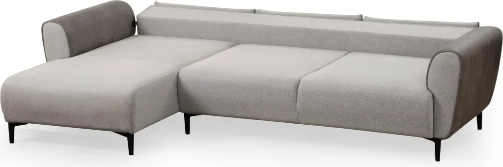 Kënd-sofë krevate Atelier del Sofa, aren majtas, ngjyrë gri - 9