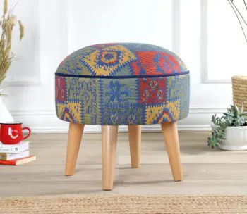 Puf Atelier del Sofa, Rugrev, ngjyrë kaltër