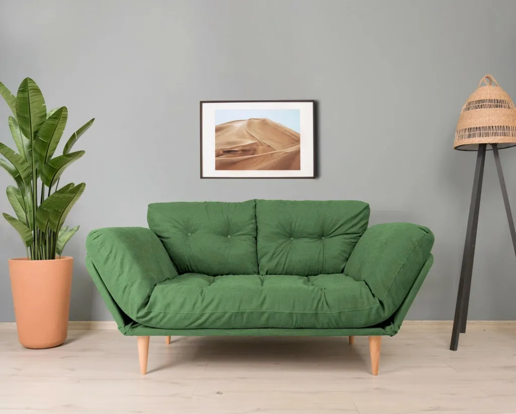 Krevat-sofá 3 vende, Nina Daybed, ngjyrë e gjelbër, GR106 - 1