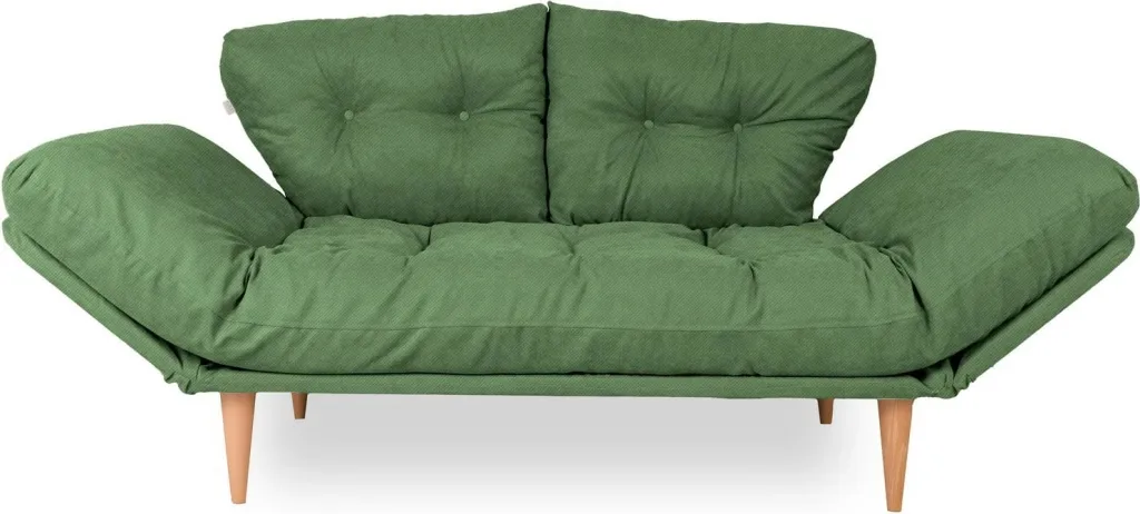 Krevat-sofá 3 vende, Nina Daybed, ngjyrë e gjelbër, GR106 - 4