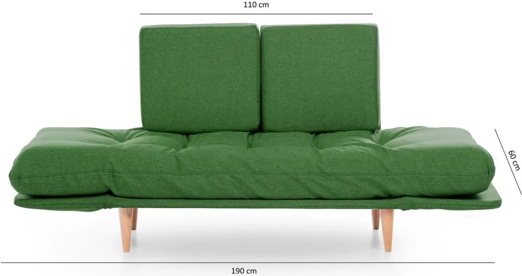 Krevat-sofá 3 vende, Nina Daybed, ngjyrë e gjelbër, GR106 - 9