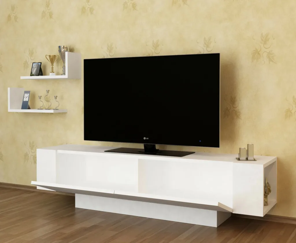 Komodë TV Hanah Home, Ekol, e bardhë - 2