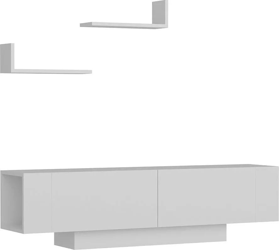 Komodë TV Hanah Home, Ekol, e bardhë - 3