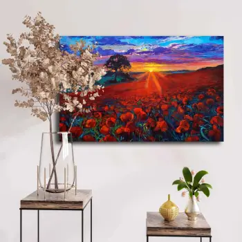 Pikturë dekorative në kanavacë, shumëngjyrëshe, 45x70cm, Wallity 4570NISC-014