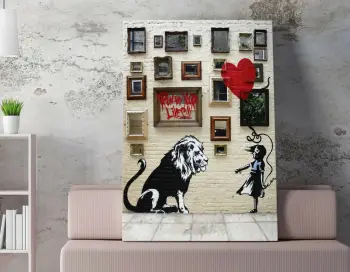 Pikturë dekorative në kanavacë Wallity, WY119, shumëngjyrëshe, 70x100cm