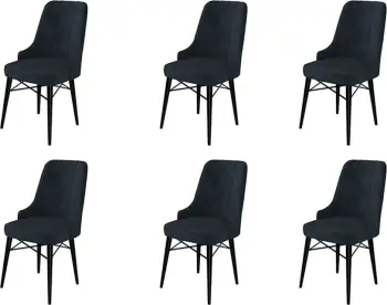 Set Karrigesh (6 Copë) Pare, antracit, zezë