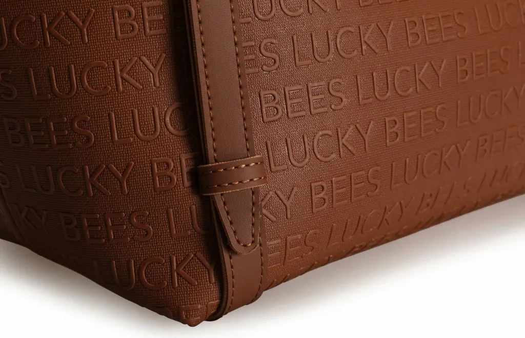 Çantë tote Lucky Bees, ngjyrë tan, 1275 - 5