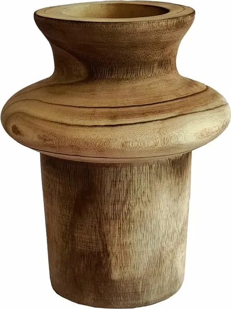 Vazë druri Kengo, natyrale, 21x21x26cm - 1