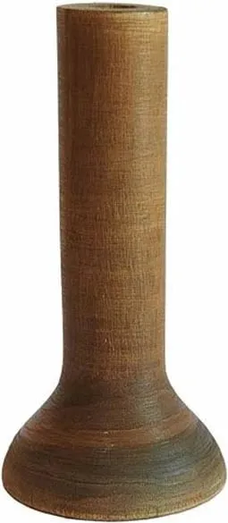 Vazo prej druri Cedar, ngjyrë kafe, 12x12x25 cm - 1