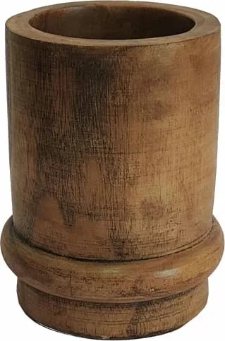 Vazo druri Cedar, ngjyrë kafe, 15x15x18cm - 1