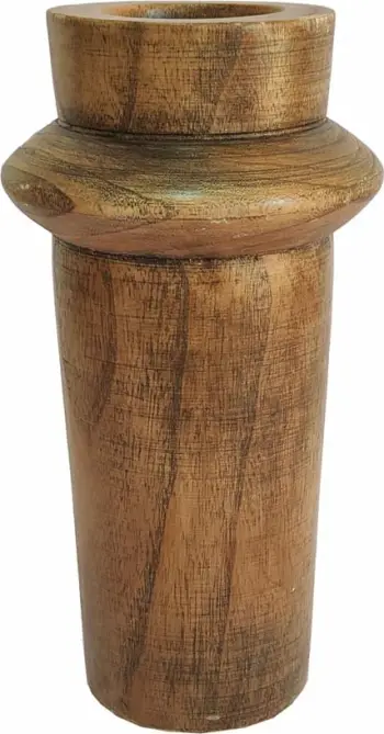 Vazo Cedar, dru, ngjyrë kafe, 16x16x30cm