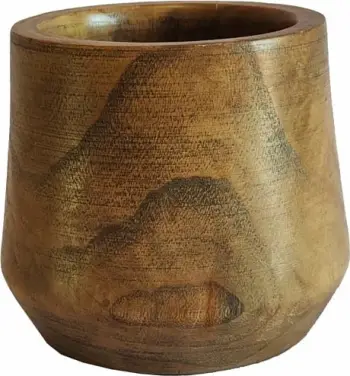 Vazo druri Cedar, ngjyrë kafe, 23x23x20cm