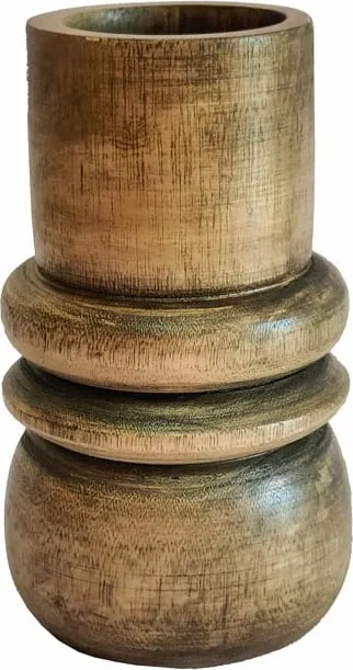 Vazo druri Cedar, ngjyrë kafe, 14x14x24cm - 1
