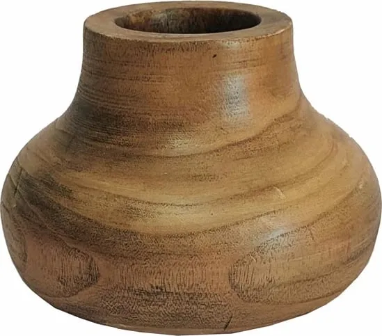 Vazo druri, ngjyrë kafe, 20x20x16 cm - 1