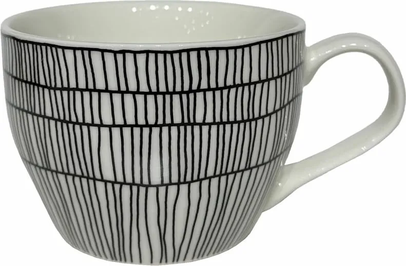Filxhan Serax, Bone China, bardhë me të zezë, 11x11x8cm - 1