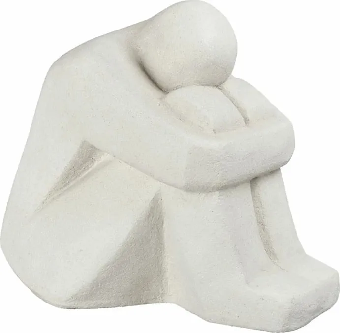 Figurë dekorative Harper, polirezine e bardhë, 43x30x37 cm - 1