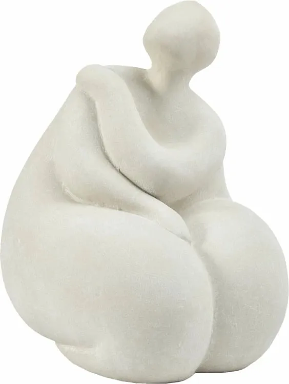 Figurë dekorative Lian, terrakotë e bardhë, 30x26x36 cm - 1