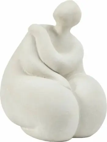 Figurë dekorative Lian, terrakotë e bardhë, 30x26x36 cm