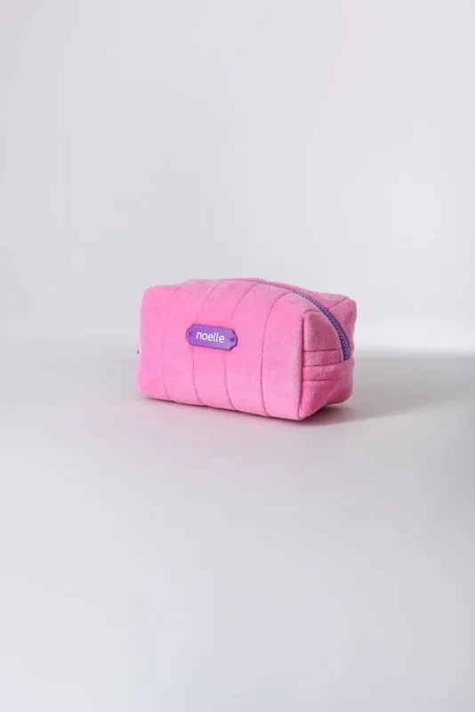 Noelle Cosmetic Bag Plush Pouch Pink - 2