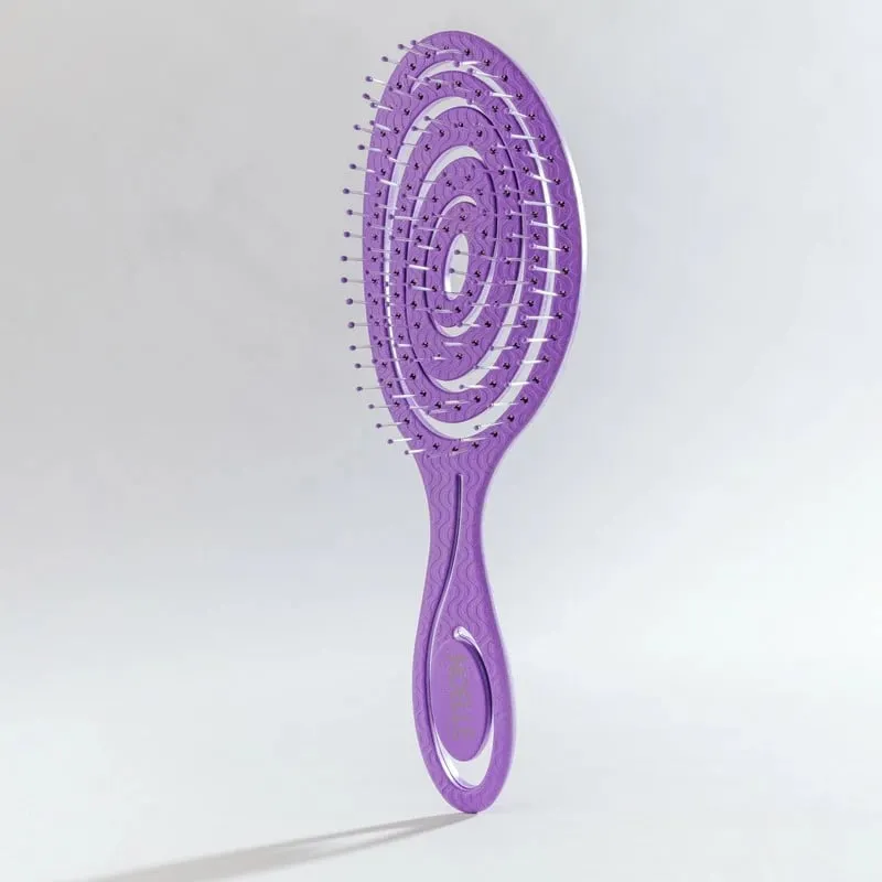 Noelle Eco-friendly hairbrush Purple Spiral - 1
