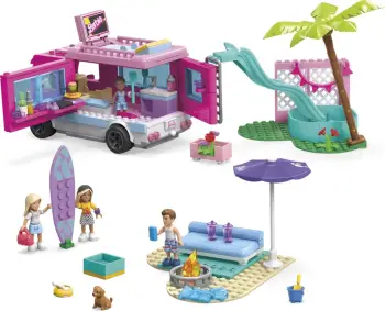 Set lodër për vajza Mega Barbie Dream Camper Adventure Construction