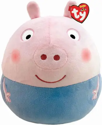 Lodër Ty Squish-a-Boos - George Pig 23cm Soft Toy