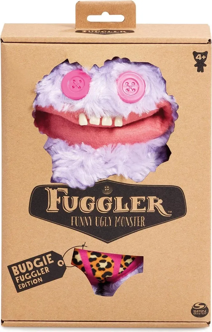 Lodër Fuggler - Budgie Fuggler Grin Grin (Purple) Soft Toy - 3