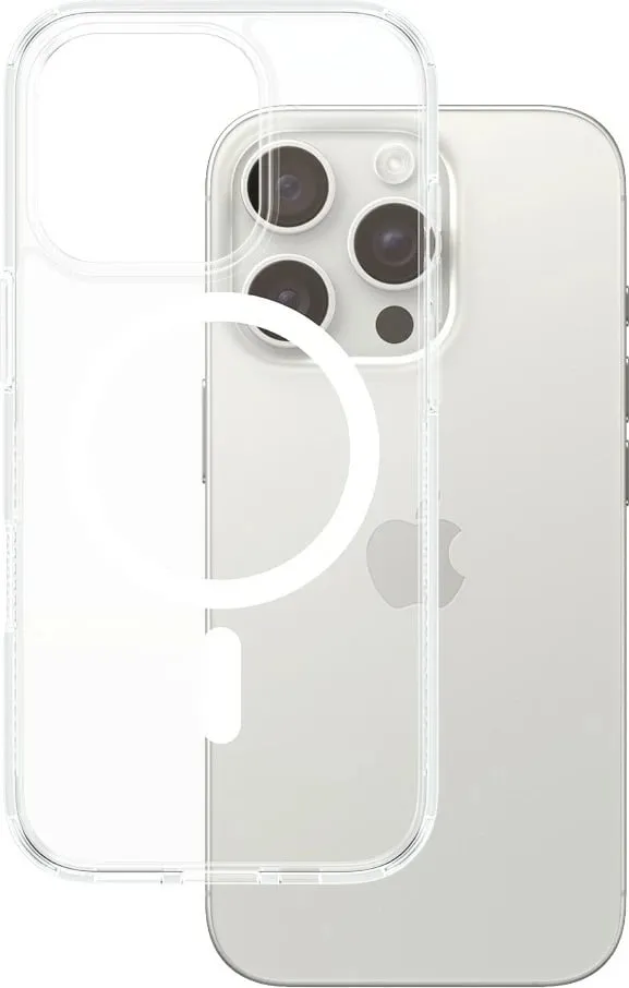 Mbështjellës PanzerGlass HardCase MagSAFE për iPhone 16 Pro, transparent - 1