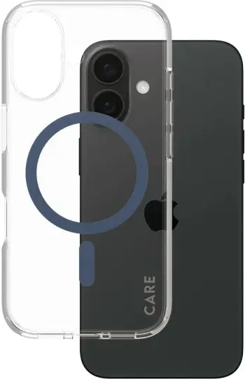 Mbështjellës PanzerGlass CARE Case Flagship MagSAFE për iPhone 16, transparent, blue