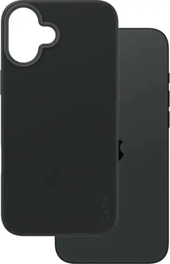 Mbështjellës PanzerGlass CARE Case Fashion MagSAFE për iPhone 16 Plus, e zezë