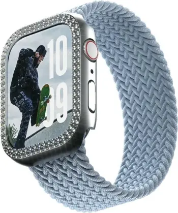 Mbështjellës PanzerGlass SAFE Bling Bumper për Apple Watch 10/42mm, transparent