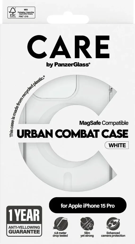 Mbështjellës PanzerGlass CARE Case Flagship MagSafe për iPhone 15 Pro, transparent - 3