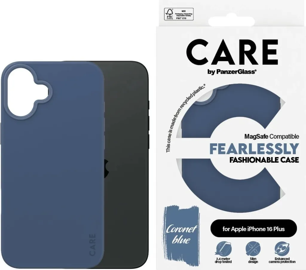 Mbështjellës PanzerGlass CARE Case MagSAFE për iPhone 16 Plus, blu - 2