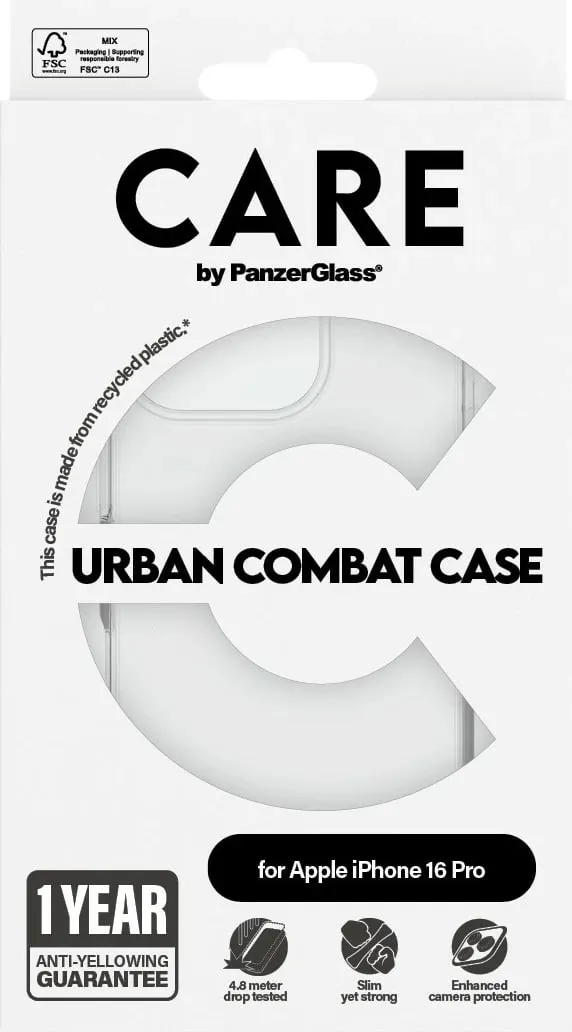 Mbështjellës PanzerGlass CARE Case Flagship Clear për iPhone 16 Pro transparent - 3