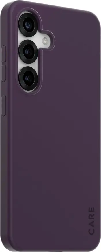 Mbështjellës PanzerGlass CARE për Samsung Galaxy S25, silikon, plum purple