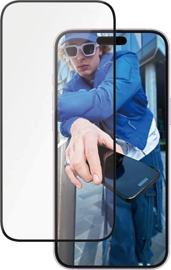 Mbrojtës ekrani PanzerGlass Ceramic për iPhone 16/15 Plus, transparent - 1