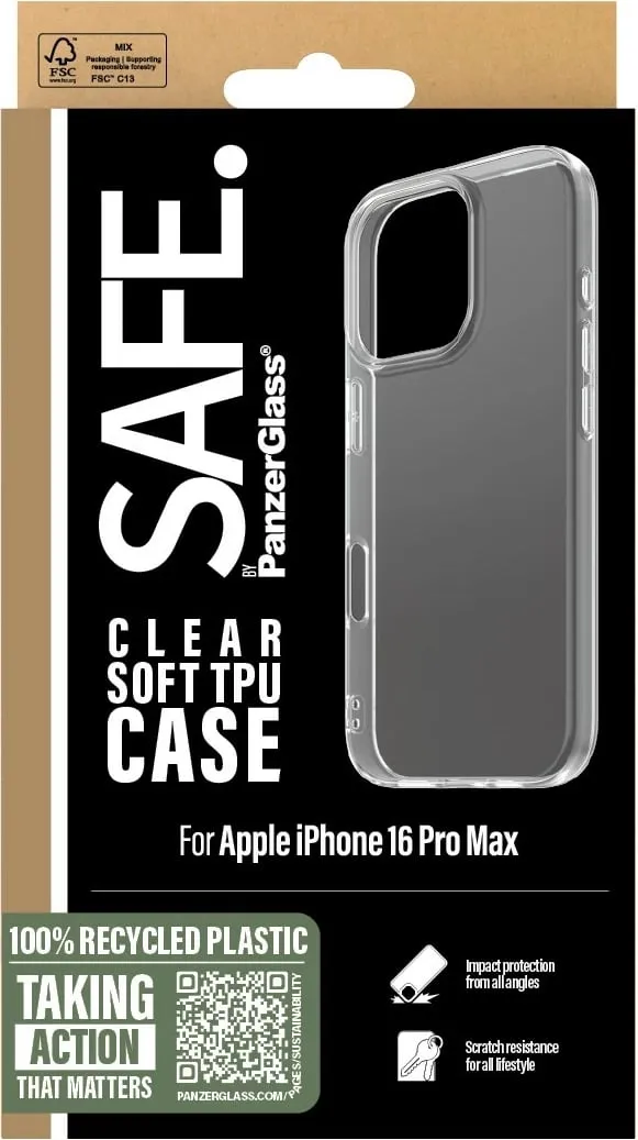 Mbështjellës PanzerGlass për iPhone 16 Pro Max, transparent - 3