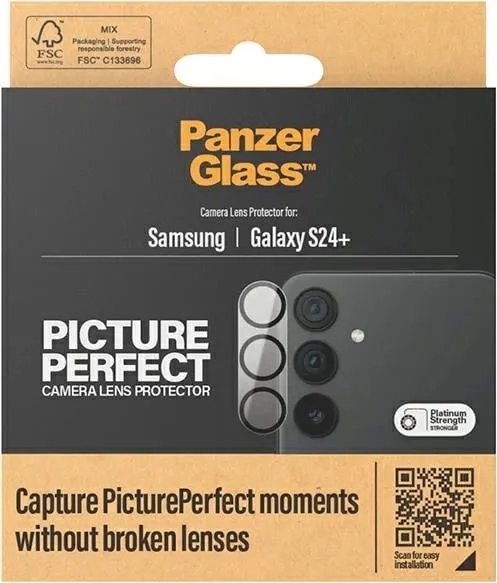Mbrojtës kamere PanzerGlass PicturePerfect Samsung Galaxy S24 Plus, xham i fortë, i zi - 3