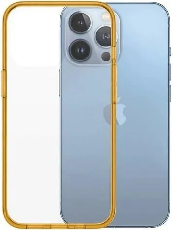 Mbështjellës PanzerGlass ClearCase, për iPhone 13 Pro, Transparent/Verdhë - 2