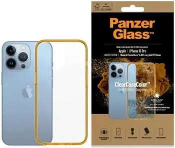 Mbështjellës PanzerGlass ClearCase, për iPhone 13 Pro, Transparent/Verdhë