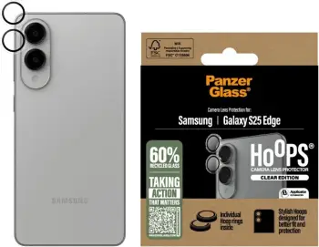Mbrojtës lentash PanzerGlass Hoops për Samsung Galaxy S25 Edge, Transparent