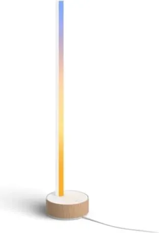 Llambë tavoline Philips Hue Signe Oak Gradient, RGBW, smart LED, e bardhë - 1