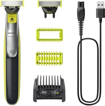 Trimer Philips OneBlade 360 QP2834/23, i zi, për meshkuj