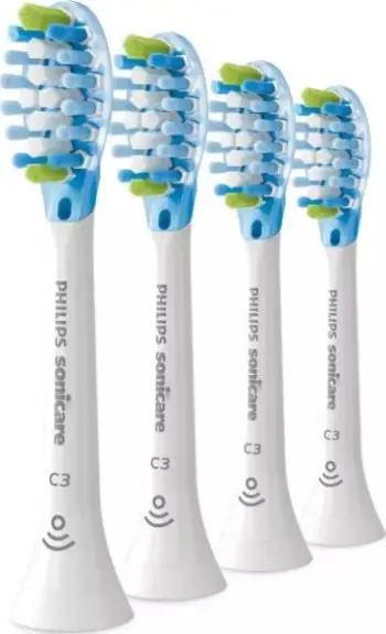 Kokë për brushë Philips Sonicare C3 Premium Plaque Defense HX9044 / 17, 4 copë, të bardha/ kaltra